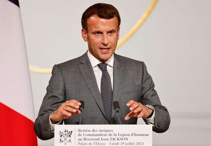 En la imagen aparece el presidente francés, Emmanuel Macron. EFE