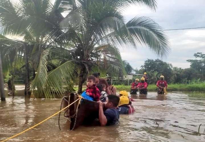 Varias regiones de la provincia de Bocas del Toro se inundaron.
