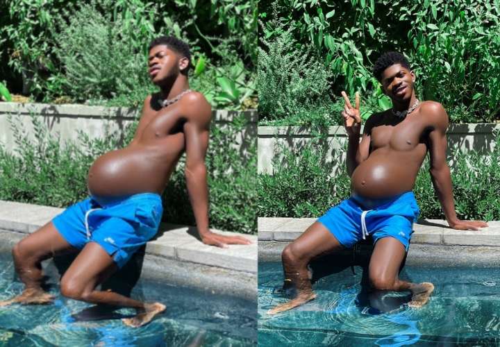 Lil Nas X prende las redes con su embarazo y dice que pronto dará a luz