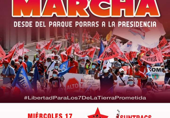 Marcharán para exigir libertad de 7 detenidos de "Tierra Prometida"