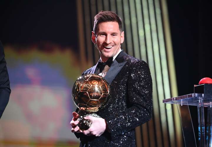 Lionel Messi y su séptimo Balón de Oro. 
