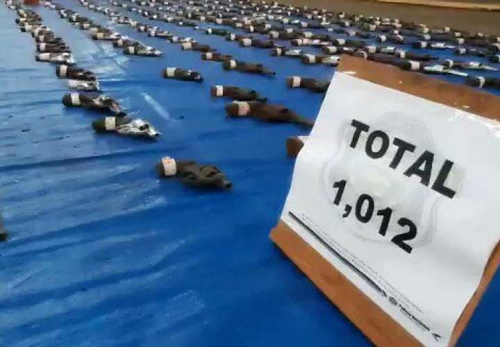  Destruyen más de 1,000 armas ilegales  [Video]