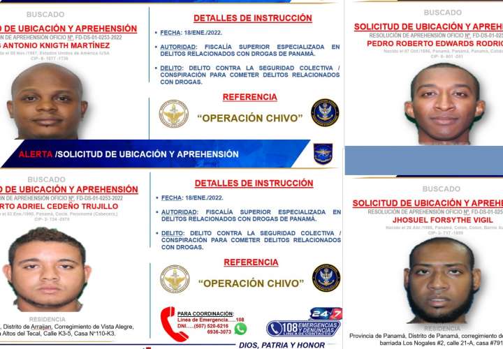 Buscan a 4 delincuentes tras Operación Chivo 