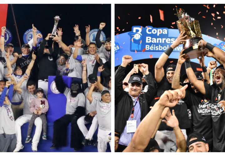 Los Charros de Jalisco, campeones de la Liga Mexicana del Pacífico, y los Gigantes del Cibao, monarcas de la iga de Béisbol Profesional de República Dominicana.
