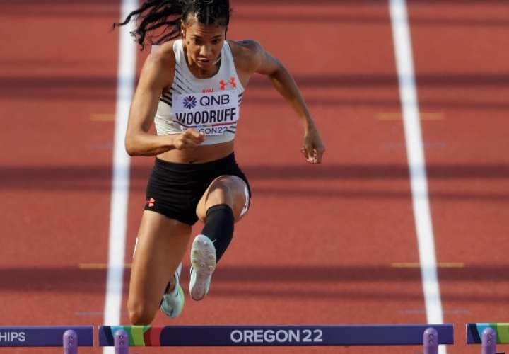 Gianna Woodruff está teniendo una destacada participación en el Mundial de Atletismo. Foto: EFE