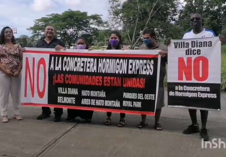 Residentes de Arraiján se oponen a instalación de planta de concreto