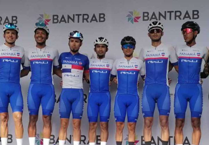 El equipo de Panamá en la Vuelta Internacional a Guatemala. Foto: Cortesía