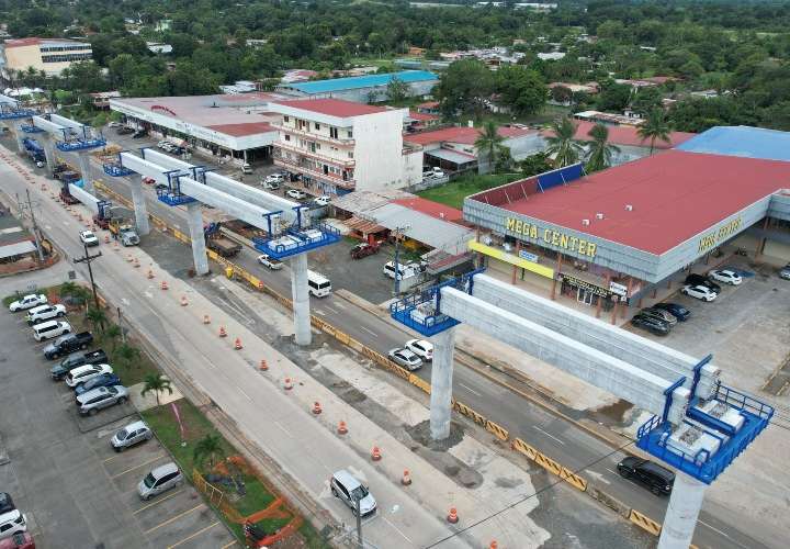 Avances de la construcción de la Línea 3 del Metro en el área de Valle Hermoso. Foto / Metro de Panamá.