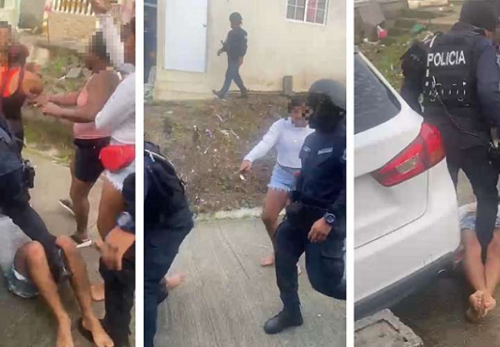'Parking' en Cocobolo terminó con retenidos y policía agredidos