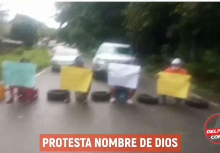 Protestan en Nombre de Dios por contaminación del agua [Video]