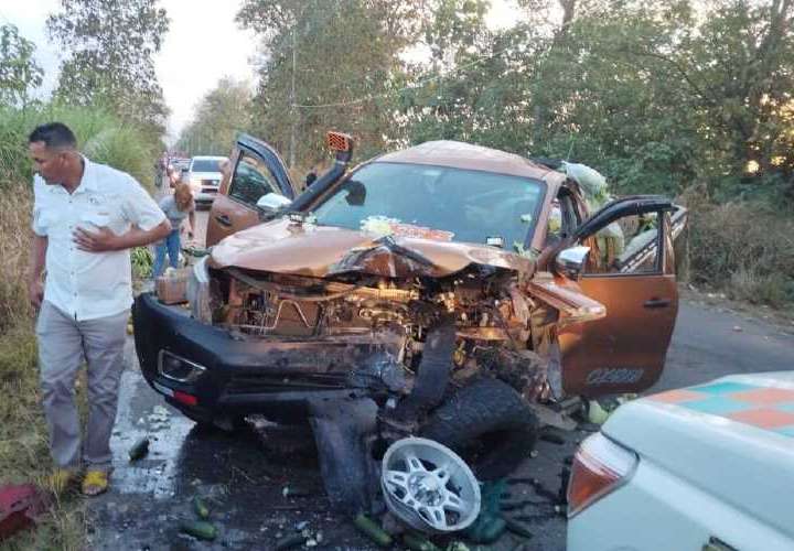 6 heridos en colisión frontal en Chepo