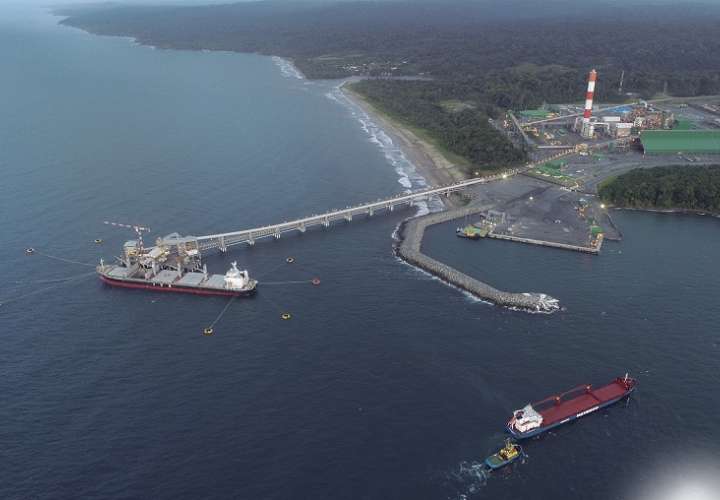 Vista general del puerto Punta Rincón, en MInera Panamá. Foto: MPSA