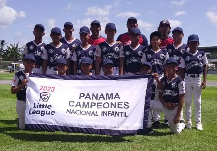 El equipo de Veraguas, campeón nacional de béisbol infantil del programa de Pequeñas Ligas. Foto: Panabecame