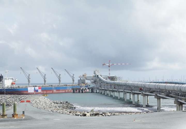 Vista general del puerto Punta Rincón. Imagen: Minera Panamá