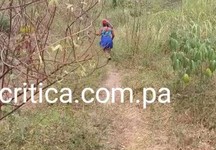 Dalys Saldaña, madre de la niña, participa en las labores de búsqueda.  (Foto-Video: Leandro Ávila)