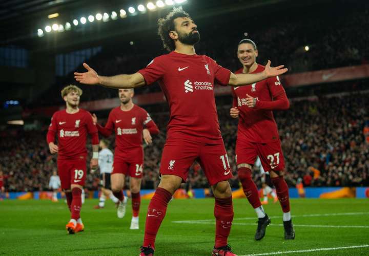 Salah, máximo goleador en la historia del Liverpool en la Premier League. Foto: Agencia EFE