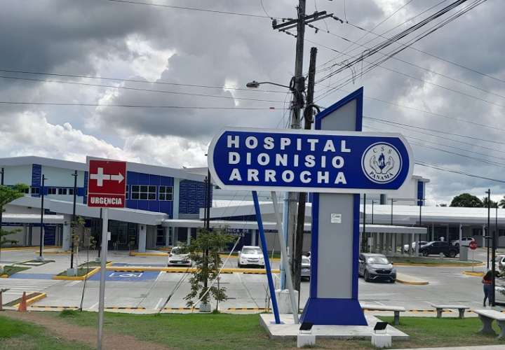 Vista exterior del hospital Dionisio Arrocha.