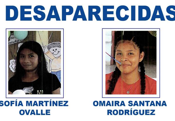 Desaparecidas, Sofía Martínez Ovalle y Omaira Santana Rodríguez, ambas de 15 años.