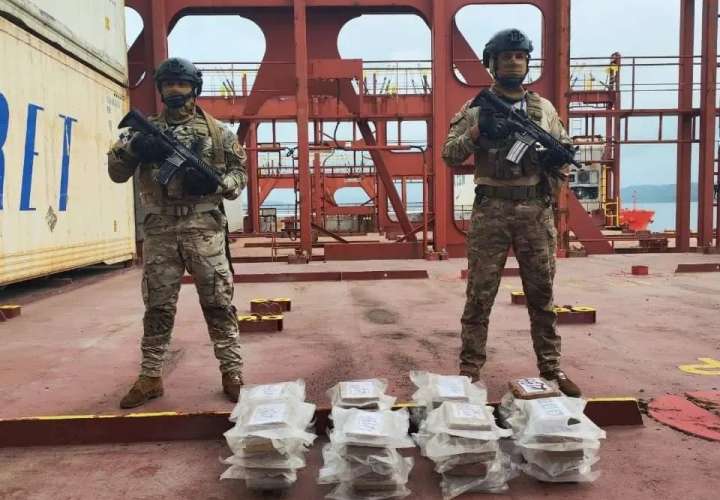 Incautan droga en contenedor en puerto de Colón