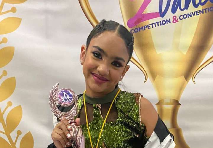 Hija de Sandra gana competencia de baile en Colombia