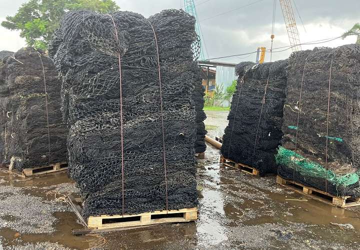 Panamá inicia el reciclaje de redes de pesca en desuso