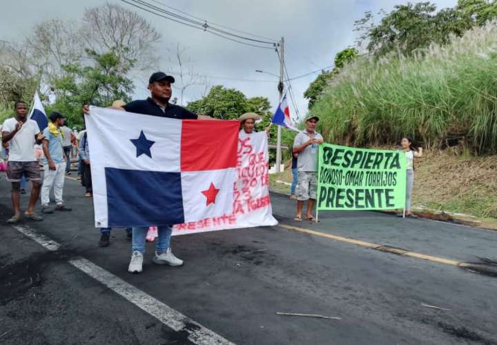 Protesta en Colón.