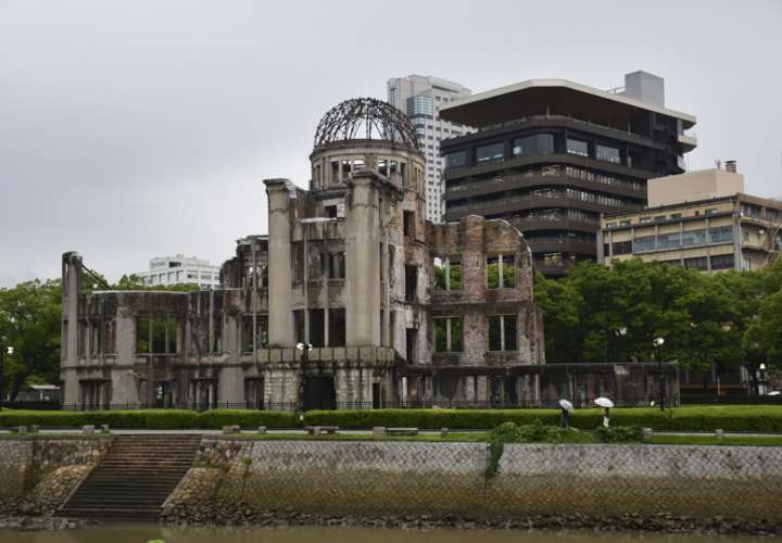 La Cúpula de la Bomba Atómica, la estructura más próxima que resistió al impacto de la bomba y que se mantiene como recuerdo de lo ocurrido el 6 de agosto de 1945