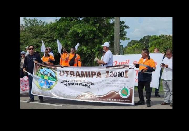 Hace dos semanas, los trabajoadres salieron en defensa de Minera Panamá 