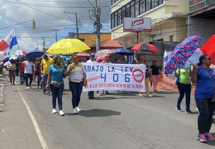 Marcha negra y del silencio en La Chorrera.