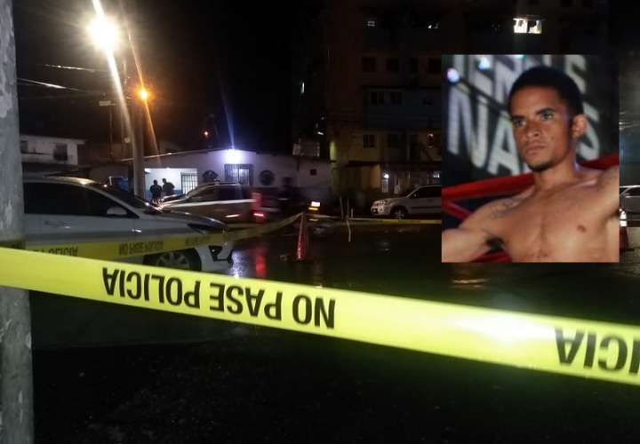 Escena donde fue asesinado el boxeador Jhony Garay