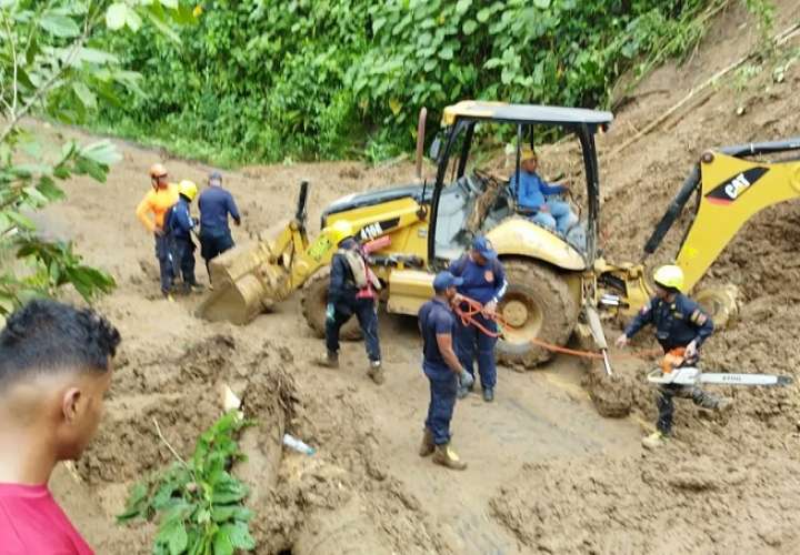 Producto de las lluvias fuertes, se reportaron 20 deslizamientos de tierra en Bocas del Toro.