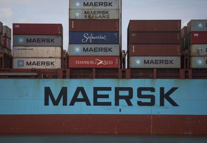 Menos buques de Maersk en el canal