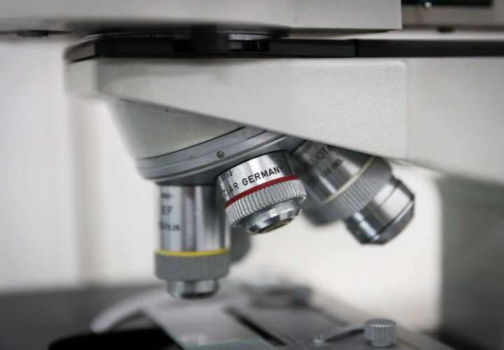 Fotografía de archivo de un microscopio en un laboratorio. EFE