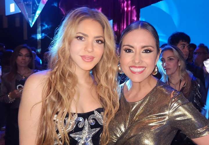 Michelle Simons estuvo en el lanzamiento del disco de Shakira