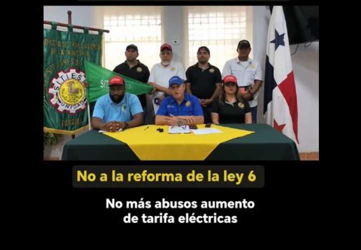 Trabajadores Eléctricos de Panamá se opone al proyecto de ley 1119