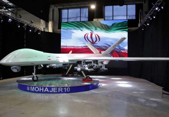 El dron iraní 'Mohajer 10' , en una fotografía de archivo