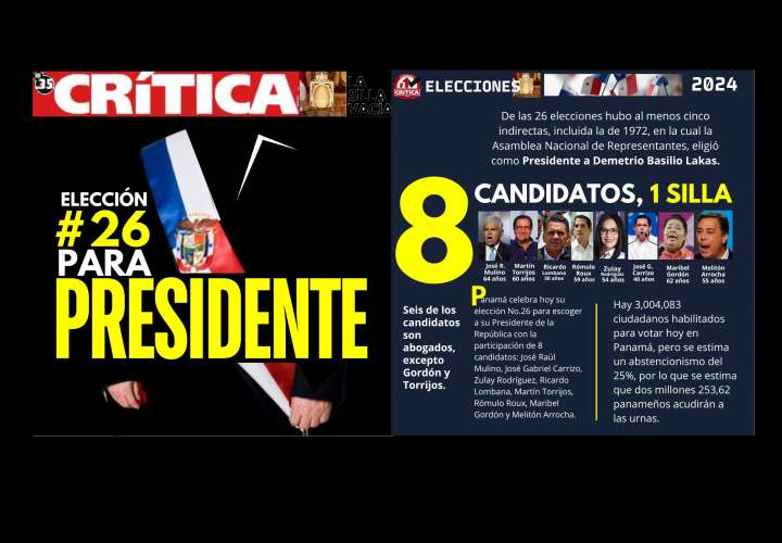 La elección No.26 para Presidente en Panamá