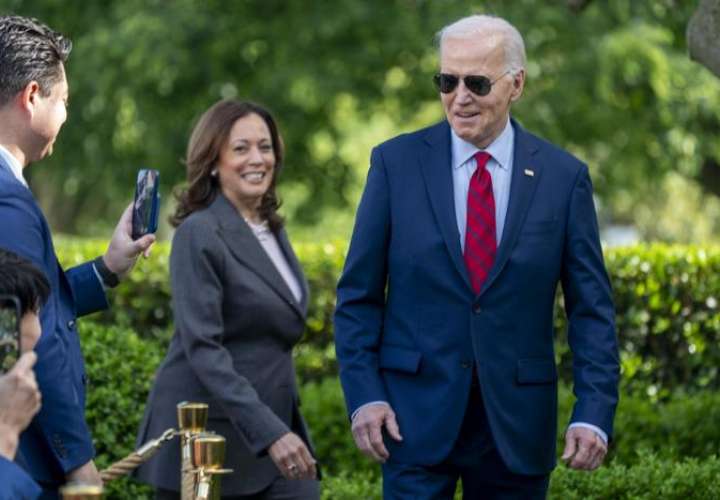 El presidente estadounidense Joe Biden, junto con la vicepresidenta Kamala Harris. EFE