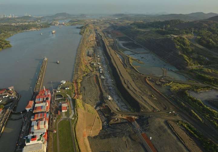 Vista del Canal de Panamá. Foto: ACP