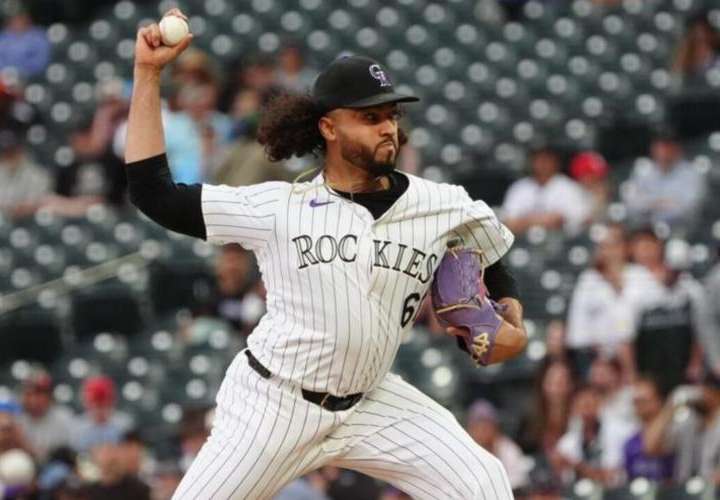 Justin Lawrence, lanzador panameño que juega para los Rockies de Colorado. Foto: EFE