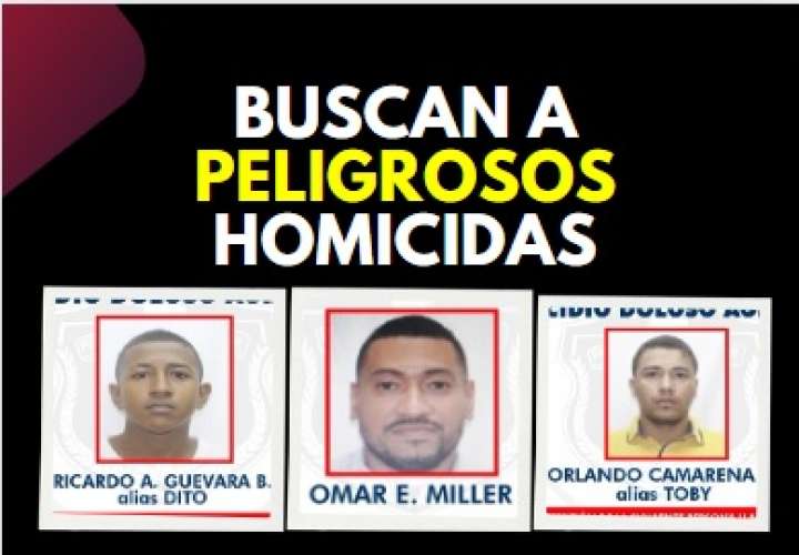 Buscan a Omar, "Toby" y "Dito". Si los ves, avisa a la Policía