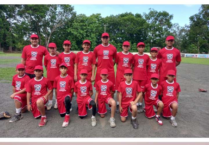 Equipo de Panamá A, representado por las Pequeñas Ligas de Las Tablas. Foto: Pequeñas Ligas de Panamá