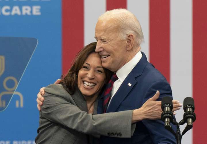 Kamala agradece a Biden y quiere competir con Trump con poco apoyo