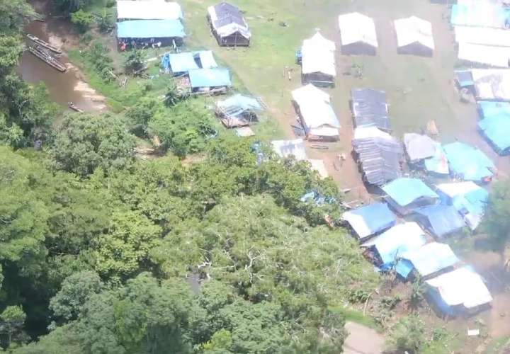 Presunto campamento "clandestino" descubren en la selva del Darién