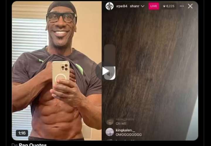 ¡Sorpresa! ¿Shannon Sharpe hace un live de un show caliente en IG?