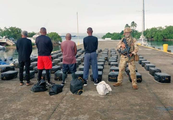 Los colombianos detenidos.