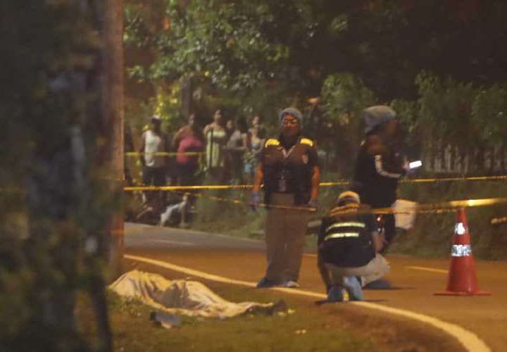 Escena del crimen en San Francisco, en Las Garzas. Foto: Alexander Santamaría