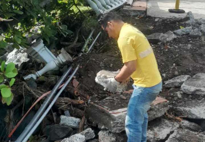 Hundimiento en la Calzada de Amador