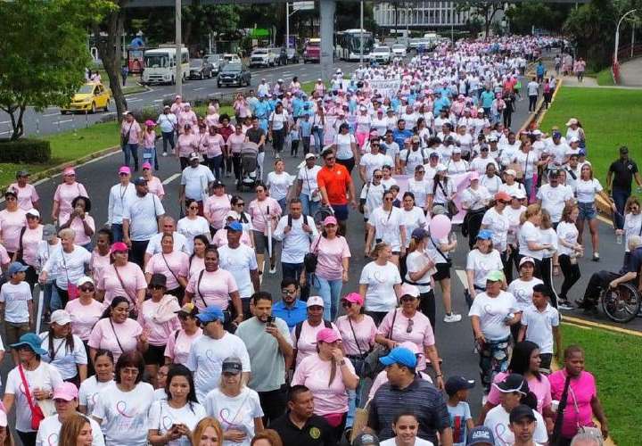 Caminatón cierra campaña de lucha contra el cáncer