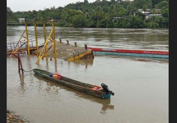 Lluvias inhabilitan puerto en Yaviza y afectan flujo en Darién